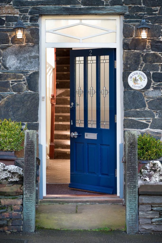 Bramblewood Cottage front door, 4 star guest house in Keswick