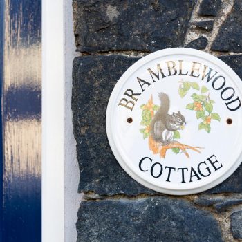 Bramblewood Cottage sign, 4 star guest house in Keswick