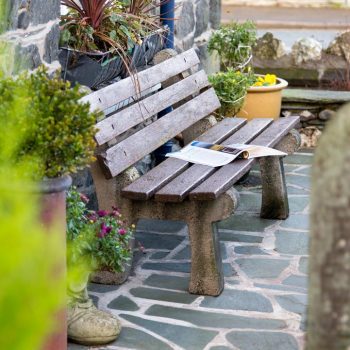 Outdoor seating at Bramblewood Cottage, 4 star guest house in Keswick