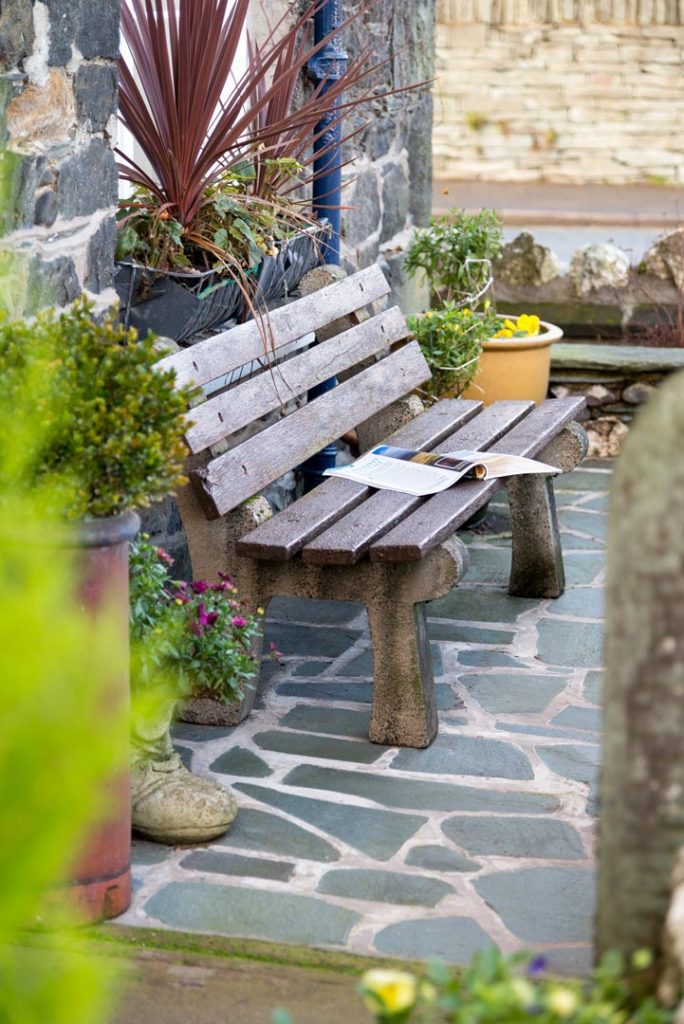 Outdoor seating at Bramblewood Cottage, 4 star guest house in Keswick